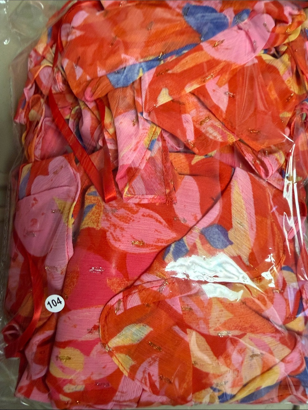 Eliza J Floral Ruffle Maxi Dress Pink Orange Size 2 NWT - Picture 9 of 9